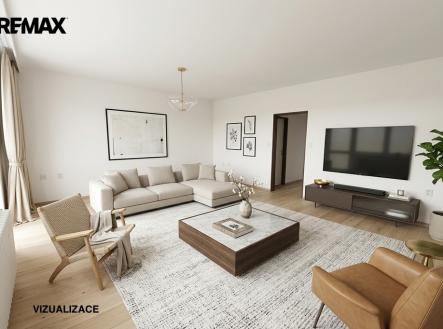 Vizualizace obývák | Pronájem bytu, 2+1, 68 m²