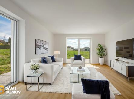 obývák vizualizace | Prodej - dům/vila, 130 m²