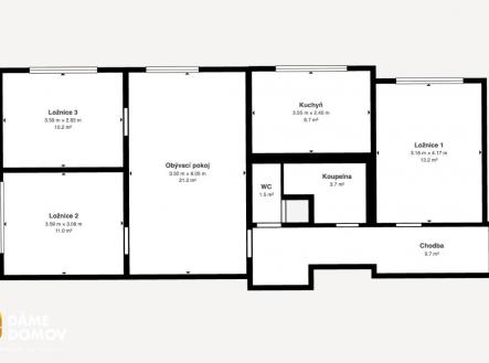 Snímek obrazovky 2026-03-19 v 7.48.05 | Pronájem bytu, 4+1, 84 m²