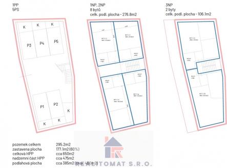 návrh dispozic | Prodej - pozemek pro bydlení, 297 m²