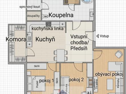 Prodej bytu, 4+kk, 69 m² obrázek