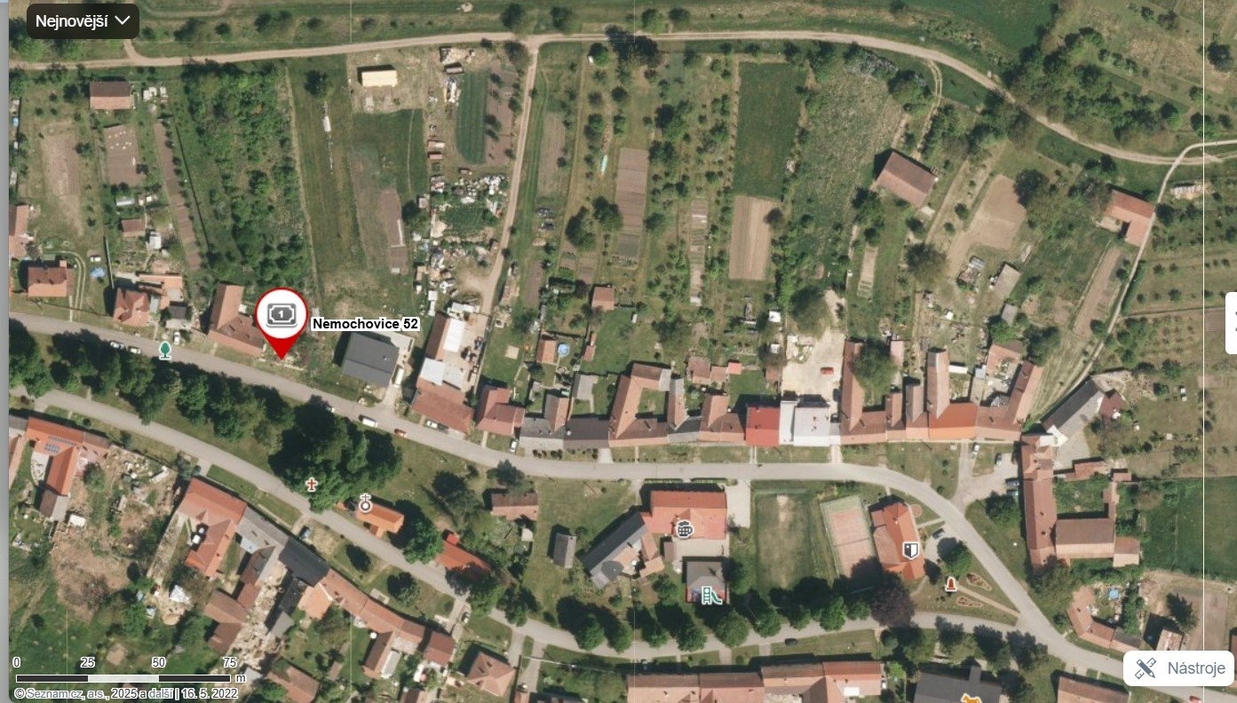 nemochovice mapa zastavěnost 