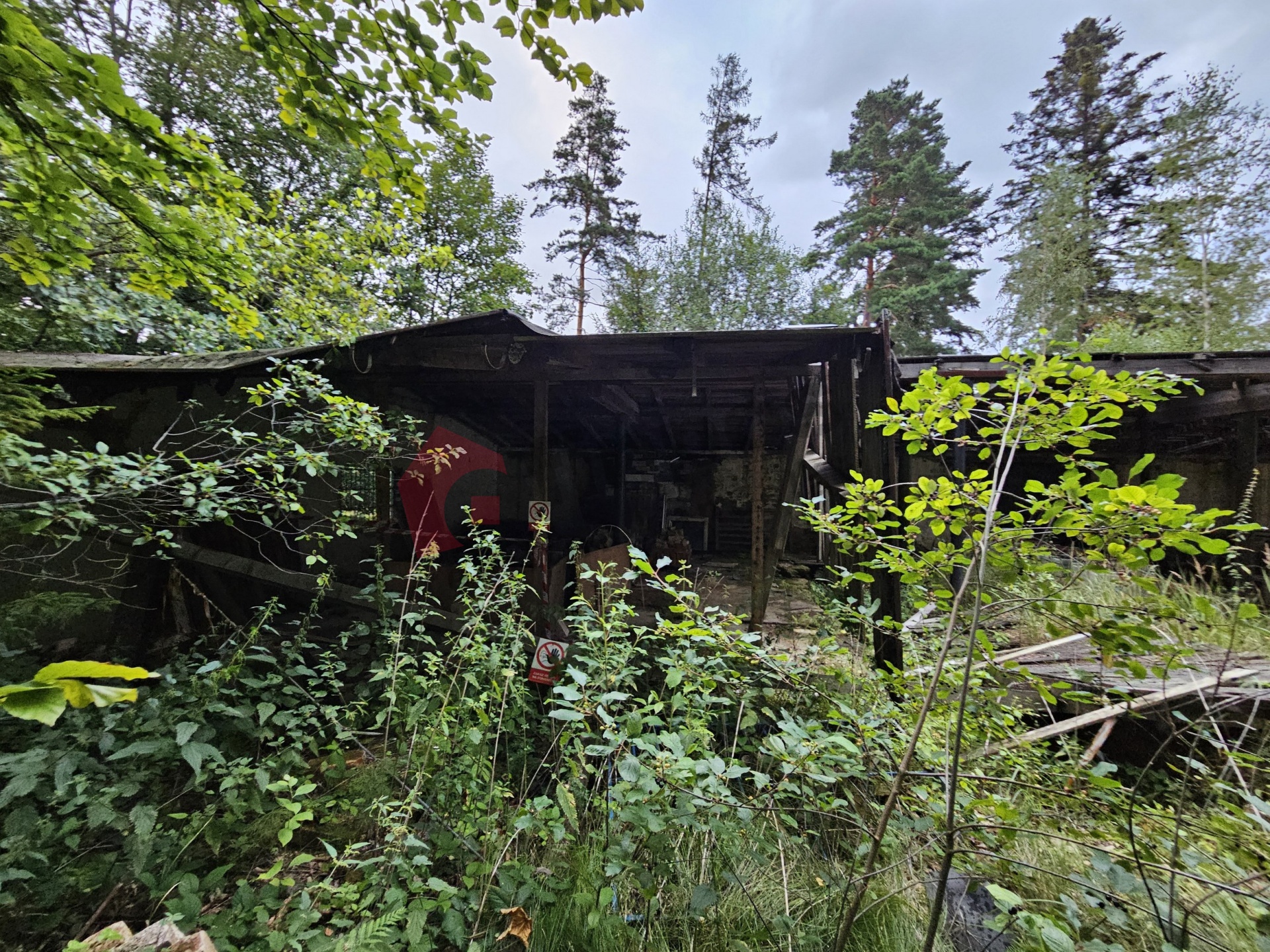 Prodej pozemku se stavbou / chatou 330m2 v Mikulovicích u Jeseníku
