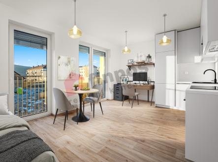 Pronájem bytu, 1+kk, 33 m²
