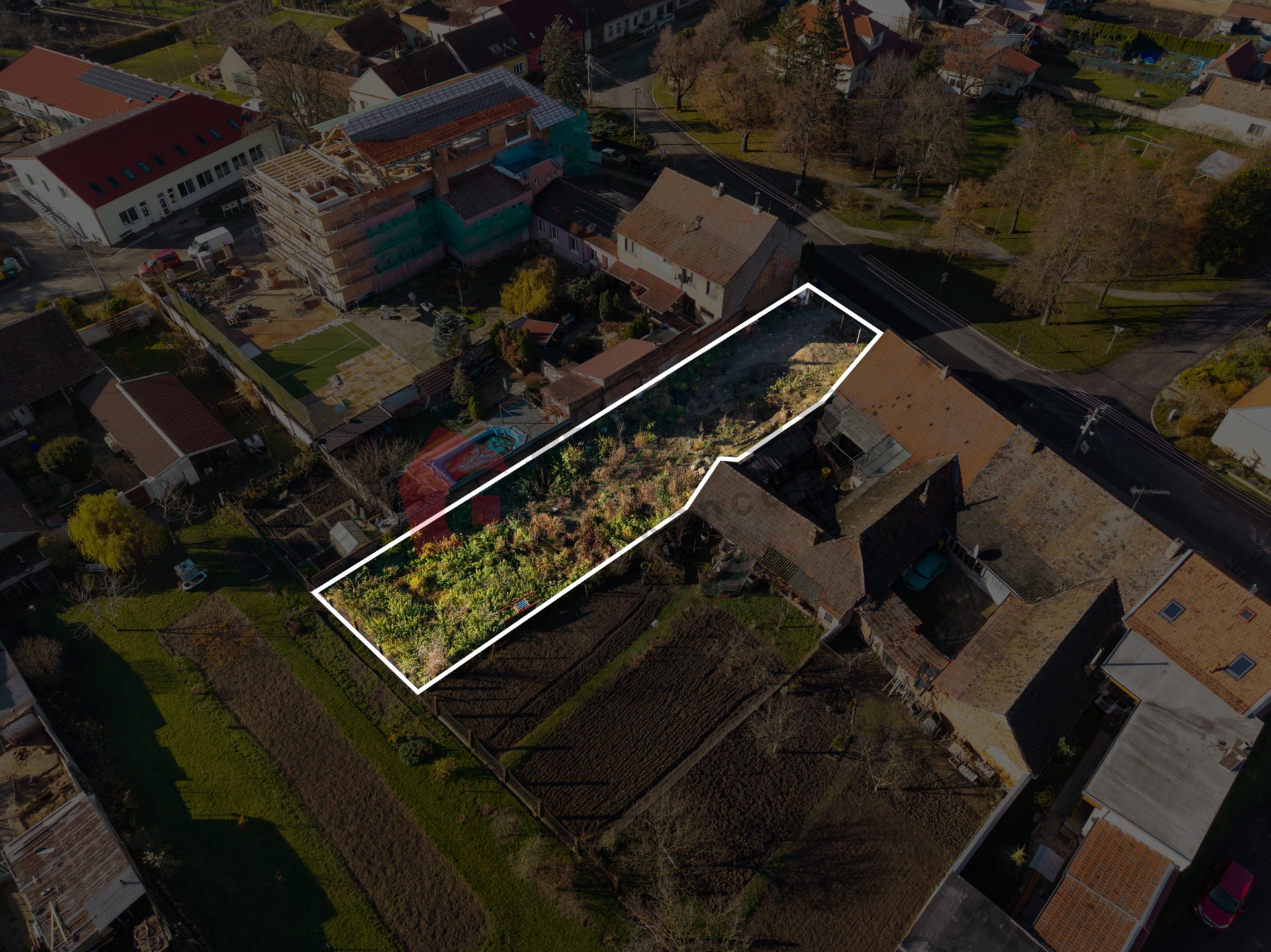 Prodej stavebního pozemku 715 m2 v Moutnici u Brna