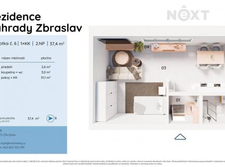 Prodej bytu, 1+kk, 37 m²