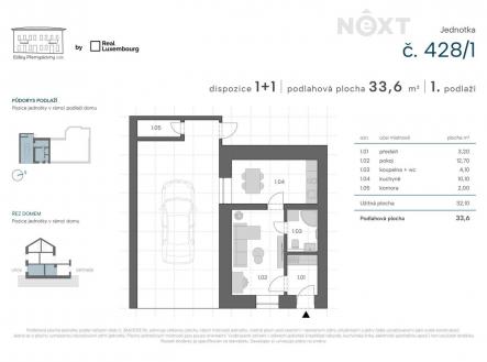 Prodej bytu, 1+1, 32 m²