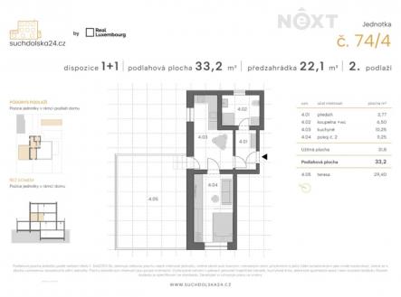 Prodej bytu, 2+kk, 34 m²