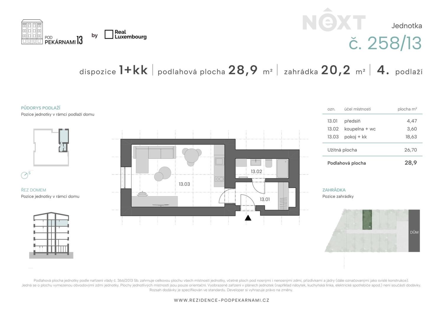 Prodej byt 1+kk, 29㎡