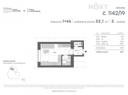 Prodej bytu, 1+kk, 22 m²