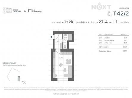 Prodej bytu, 1+kk, 27 m²