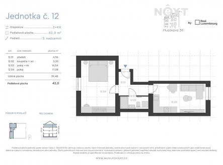 Prodej bytu, 2+kk, 42 m²