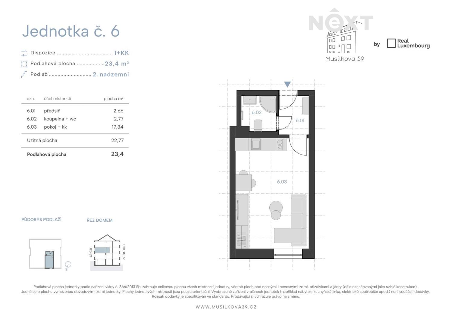 Prodej byt 1+kk, 23㎡
