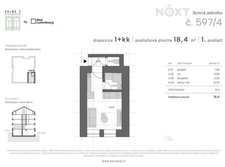 Prodej bytu, 1+kk, 18 m²