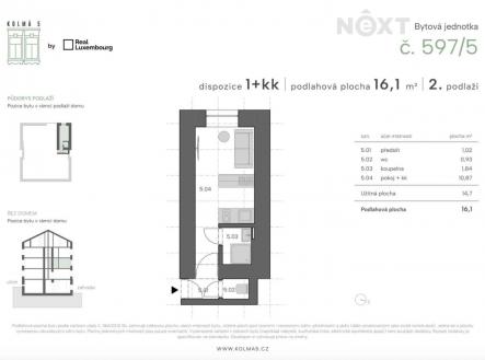 Prodej bytu, 1+kk, 16 m²