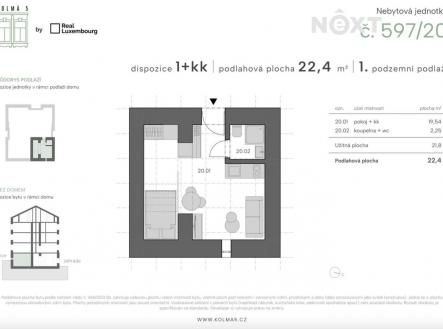 Prodej bytu, 1+kk, 23 m²