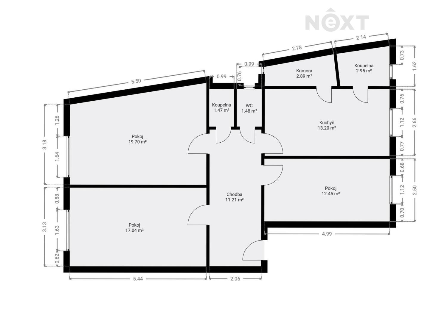 Prodej byt 4+kk, 90㎡