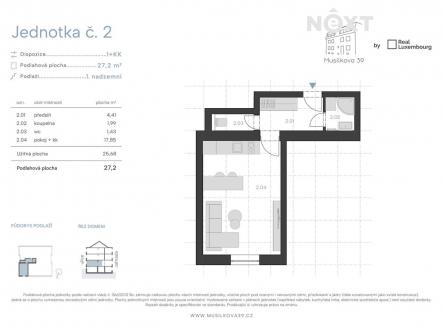 Prodej bytu, 1+kk, 27 m²