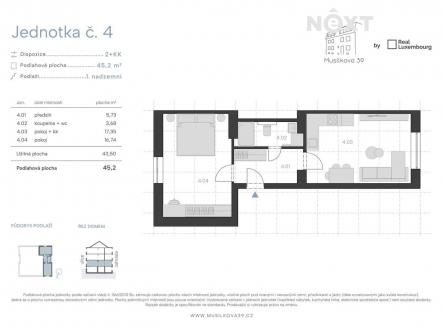 Prodej bytu, 2+kk, 1 m²