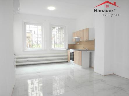Obývací pokoj s kuchyňským koutem | Pronájem bytu, 2+kk, 52 m²