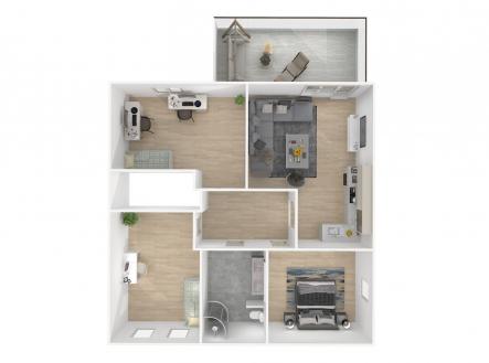 3d půdorys | Prodej - dům/vila, 241 m²