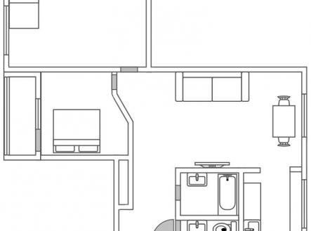 . | Pronájem bytu, 3+1, 75 m²