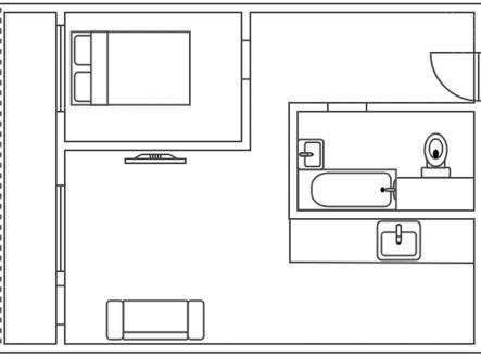 . | Pronájem bytu, 2+kk, 48 m²