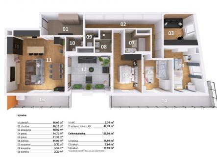 . | Prodej bytu, 5+kk, 140 m²