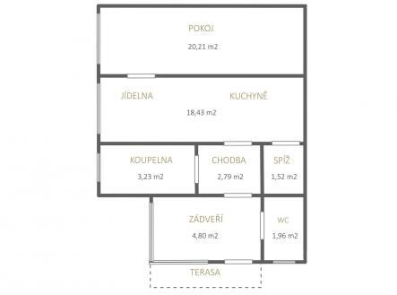 . | Prodej - chata/rekreační objekt, 97 m²
