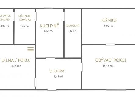 . | Prodej - chata/rekreační objekt, 64 m²