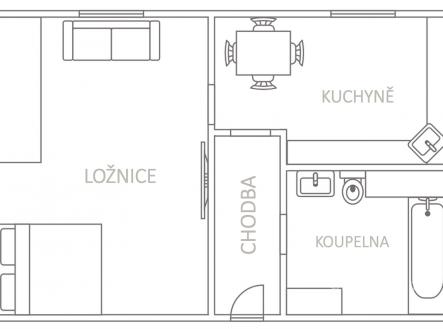 . | Prodej bytu, 1+1, 35 m²