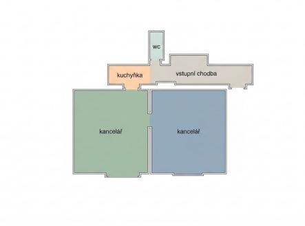 . | Pronájem - kanceláře, 51 m²