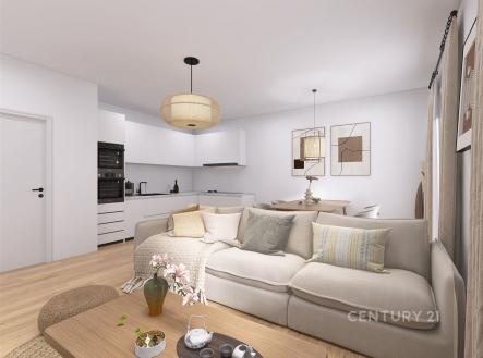 . | Pronájem bytu, 2+kk, 57 m²