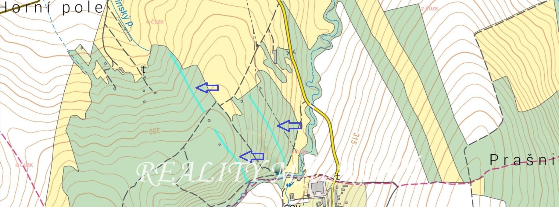 Prodej lesního pozemku, 6.346 m2, Nivnice, okres Uherské Hradiště