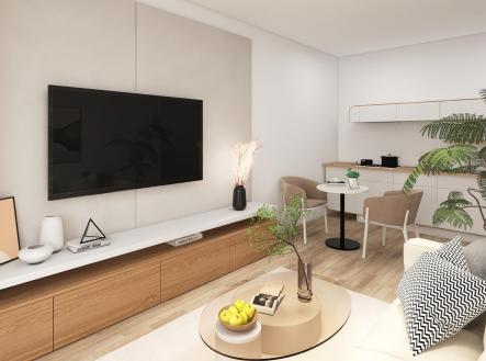 Living Room-3.jpg | Prodej bytu, 3+1, 80 m²