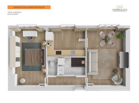 . | Prodej bytu, 2+1, 56 m²