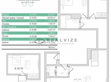 10 | Prodej bytu, 4+kk, 100 m²