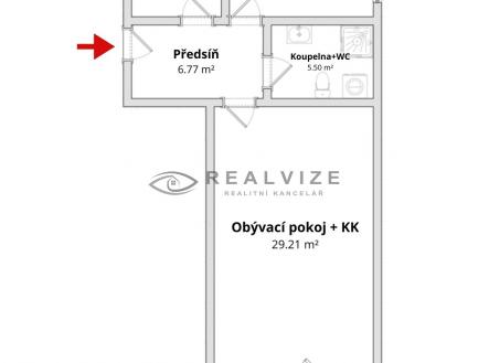 půdorys | Prodej bytu, 3+kk, 69 m²