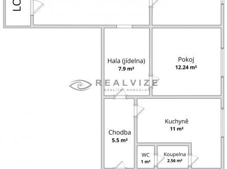 půdorys Byt 3+1, Mgr. Markéta Machová | Prodej bytu, 3+1, 73 m²