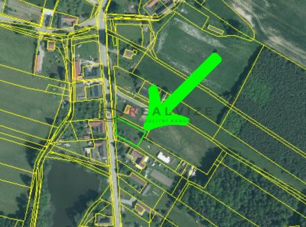 Nahlížení do katastru nemovitostí (standard) | Prodej - pozemek pro bydlení, 886 m²