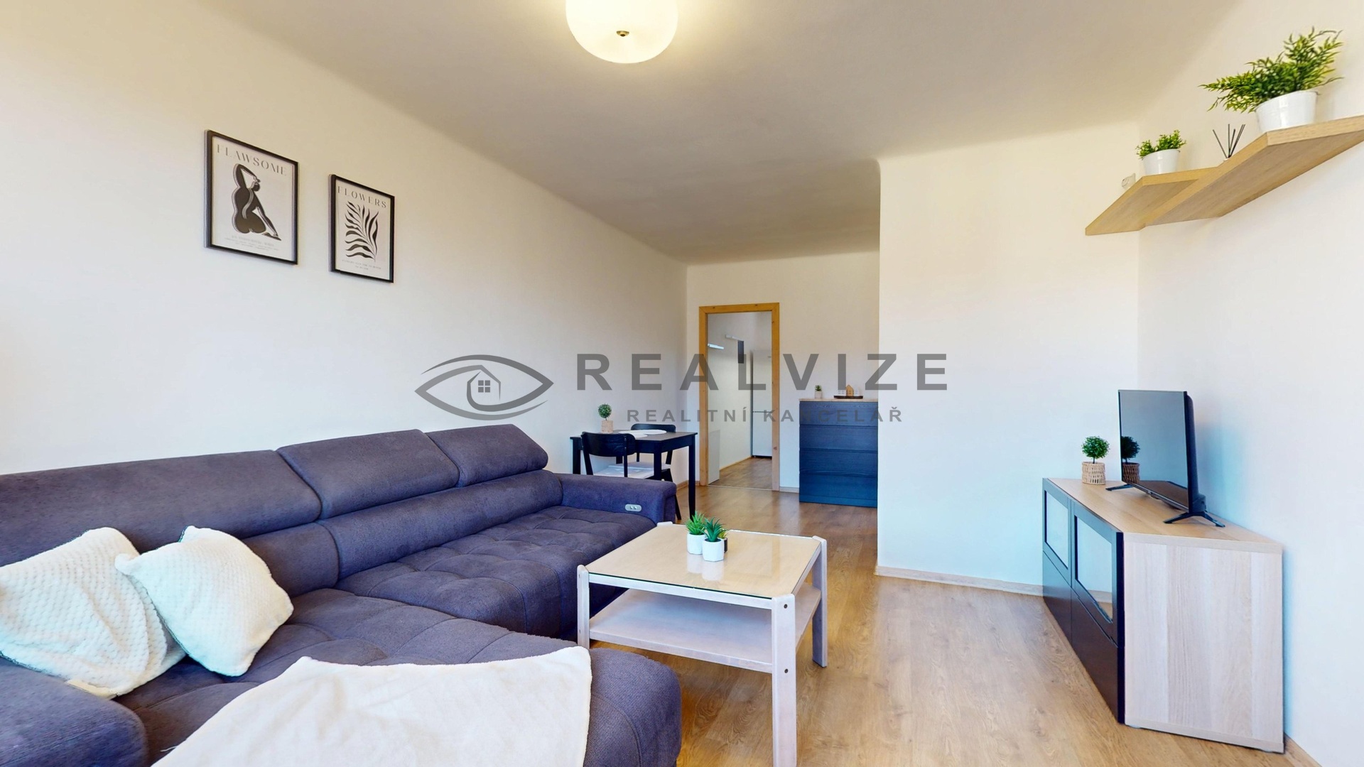 Byt Lidická 2+1 pohled z obývacího pokoje