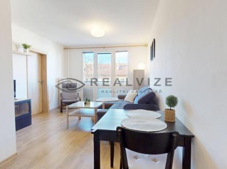 Byt Lidická 2+1 pohled z jídelny | Prodej bytu, 2+1, 48 m²