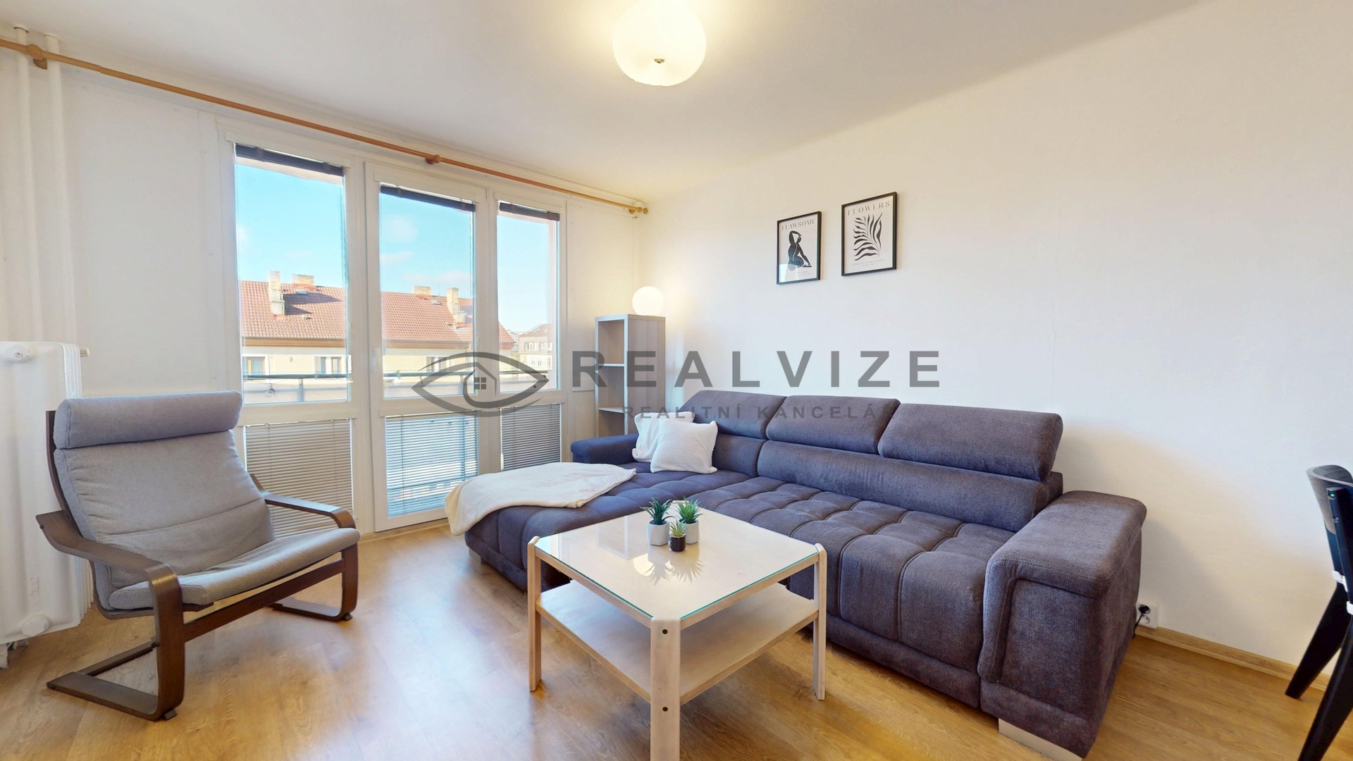 Byt Lidická 2+1 obývací pokoj