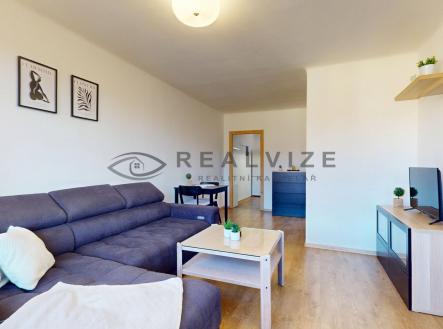 Byt Lidická 2+1 pohled z obývacího pokoje | Prodej bytu, 2+1, 48 m²