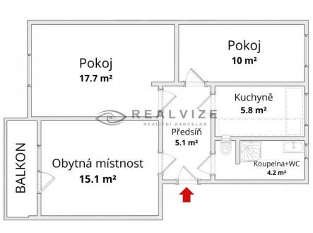 Hynek Ira - půdorysy | Prodej bytu, 3+1, 72 m²