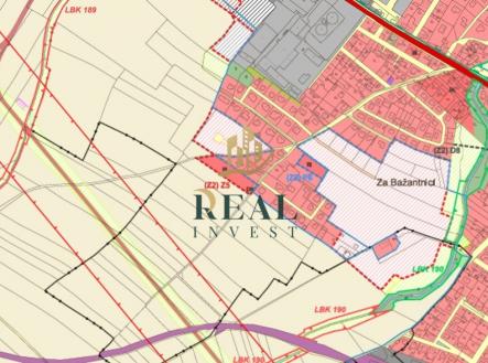 mapa pozemku- Kostelec | Prodej - pozemek pro bydlení, 8 279 m²