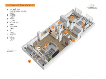 . | Prodej bytu, 3+kk, 80 m²