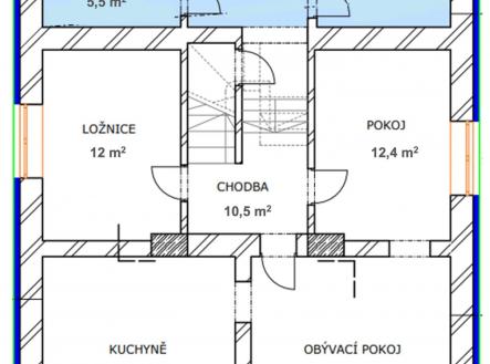 Půdorys 1.NP | Prodej - dům/vila, 154 m²