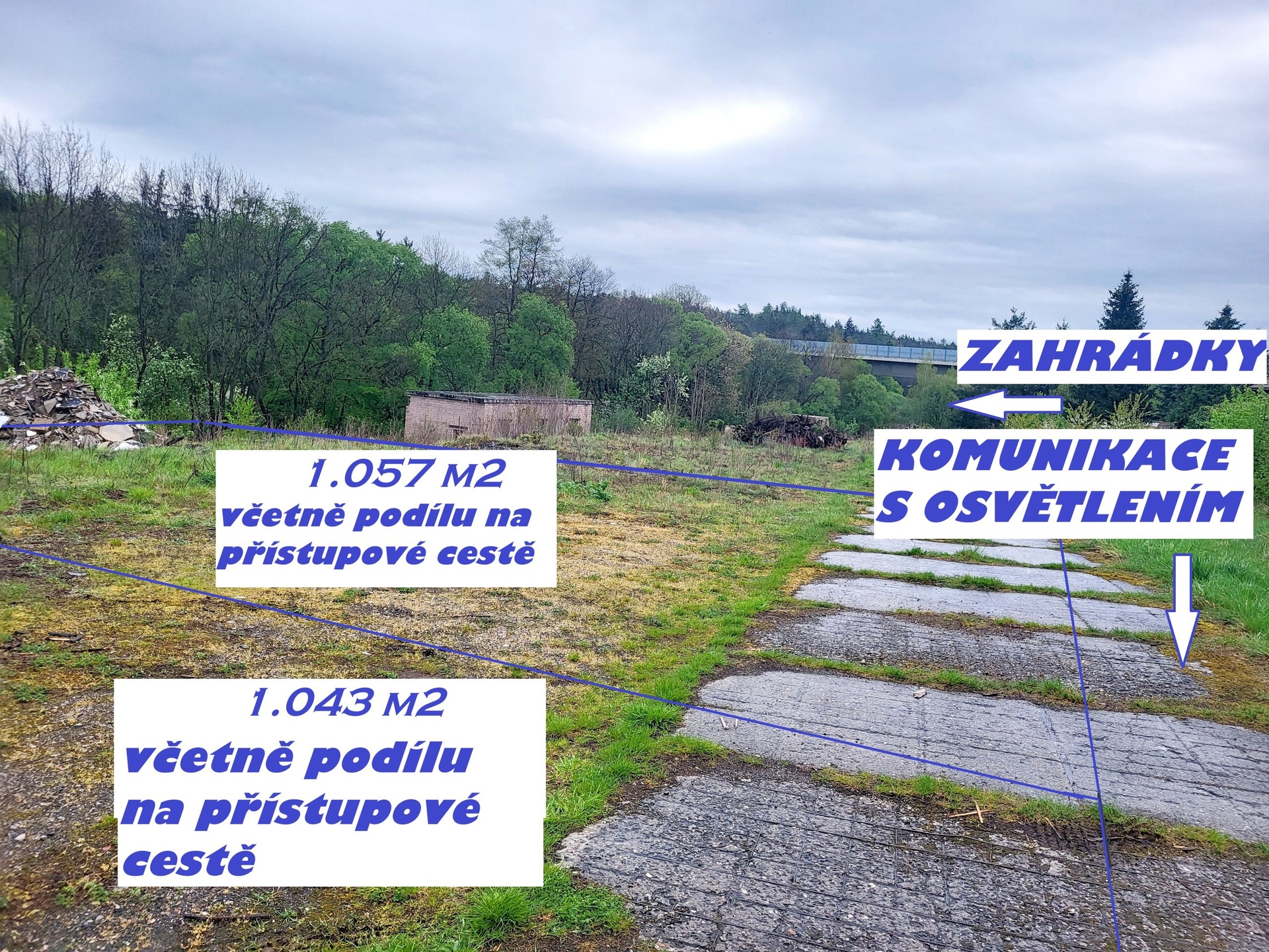  Stavební pozemky 999m2 v atraktivní lokalitě Voznice u Dobříše