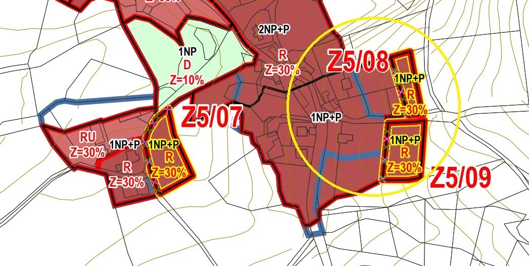 Prodej stavebního pozemku 806 m² v klidné venkovské lokalitě Sedlec-Prčice - Mrákotice, okr. Příbram